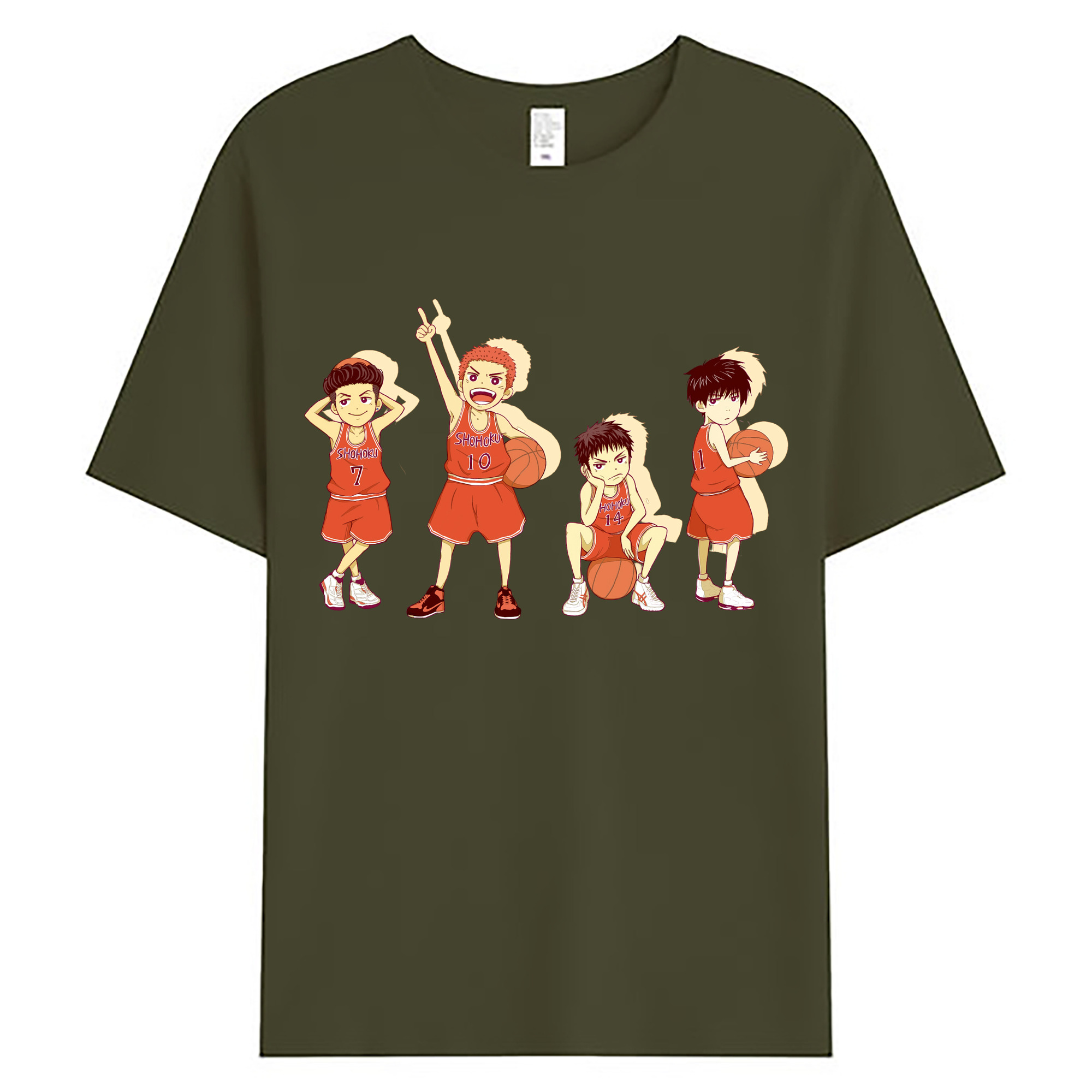 （画像用） SLAM DUNK／スラムダンク 綿100％ メンズ半袖Tシャツ｜肌触りやわらか＆通気性
